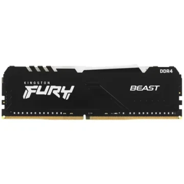Оперативная память 16 Gb 2666 MHz Kingston FURY BEAST RGB Black (KF426C16BB1A/16)