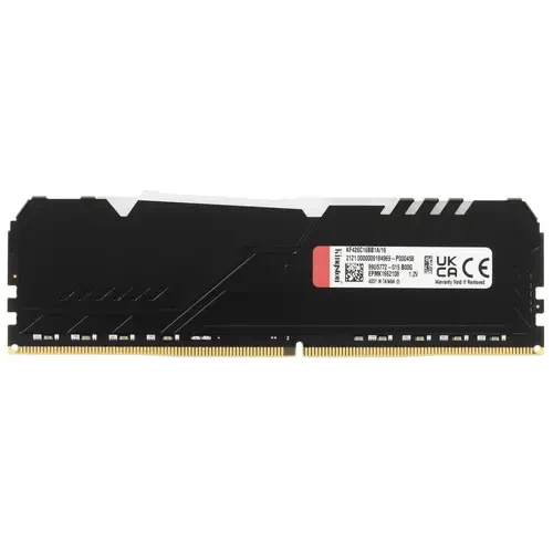Оперативная память 16 Gb 2666 MHz Kingston FURY BEAST RGB Black (KF426C16BB1A/16)