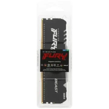 Оперативная память 16 Gb 2666 MHz Kingston FURY BEAST RGB Black (KF426C16BB1A/16)