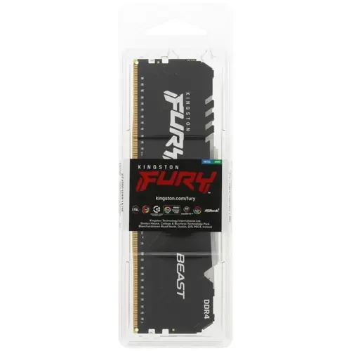 Оперативная память 16 Gb 2666 MHz Kingston FURY BEAST RGB Black (KF426C16BB1A/16)