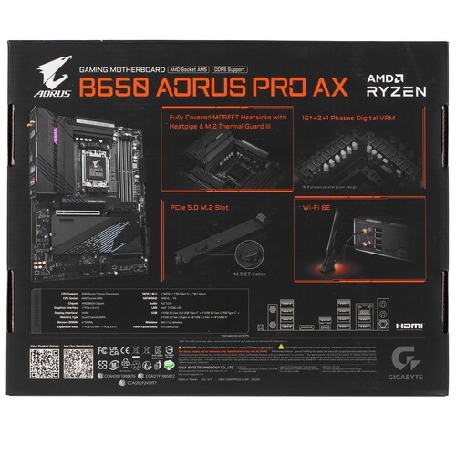 Материнская плата Gigabyte B650 AORUS PRO AX