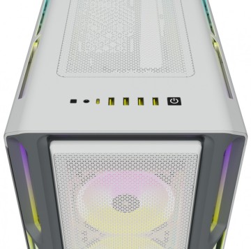 Компьютерный корпус Corsair iCUE 5000T RGB TG Mid-Tower Smart Case White CC-9011231-WW