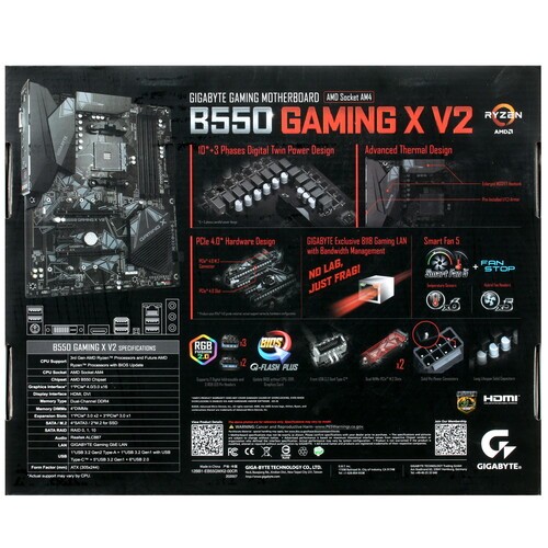 Материнская плата Gigabyte B550 GAMING X V2