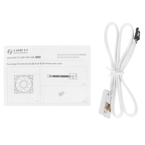 Вентилятор для корпуса Lian Li UNI FAN TL LCD 120 ARGB White (G99.12TLLCD1W.R0)