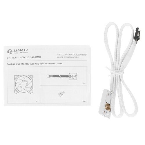 Вентилятор для корпуса Lian Li UNI FAN TL LCD 120 ARGB White (G99.12TLLCD1W.R0)