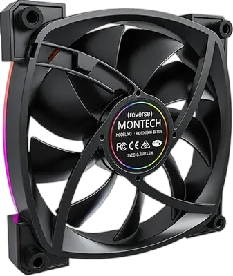 Вентилятор для корпуса Montech RX140 Reverse ARGB Black (RX140B) PWM