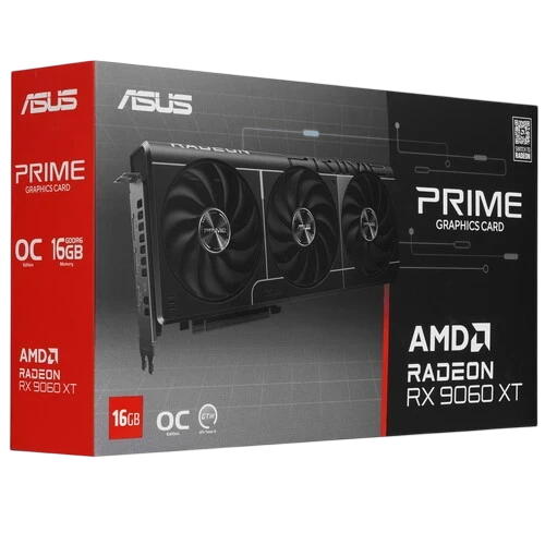 Видеокарта ASUS (PRIME-RX9060XT-O16G) Radeon RX 9060 XT 16GB PRIME OC (90YV0LF1-M0NA00)