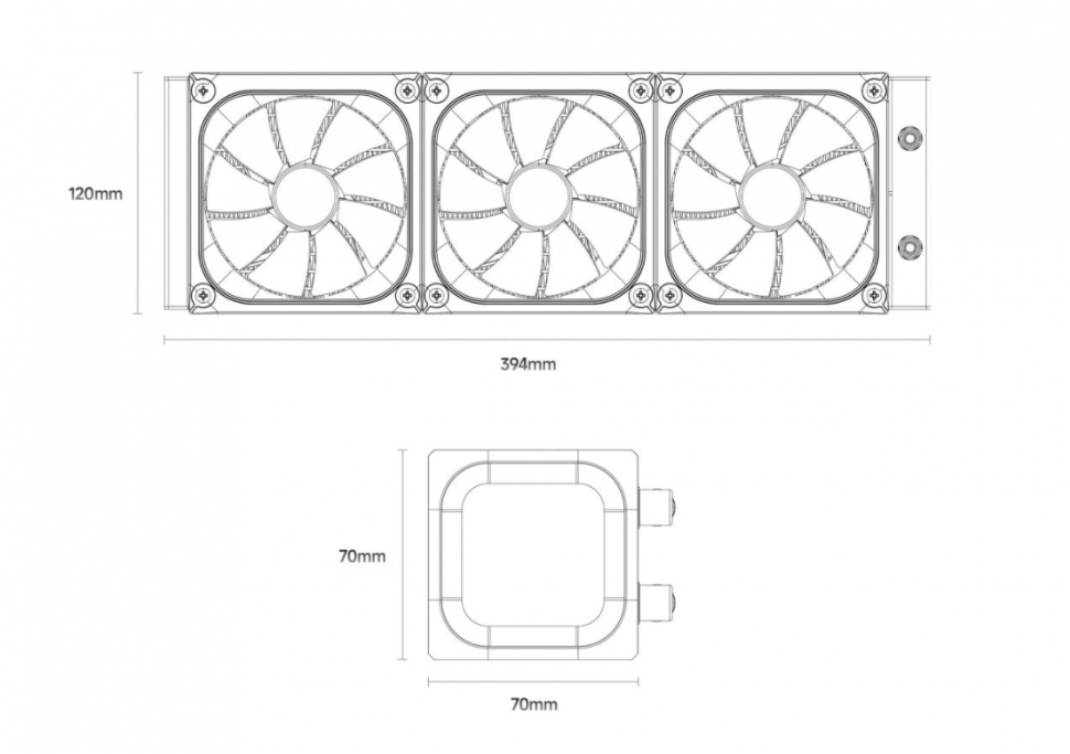 Система жидкостного охлаждения для процессора XASTRA LZ360 ARGB WH White (LZ360-WHAFAX-GL)
