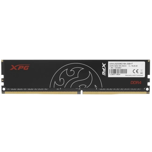 Оперативная память 8 Gb 3200 MHz ADATA XPG HUNTER Black (AX4U32008G16A-SBHT)