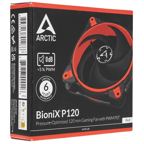 Вентилятор для корпуса Arctic Cooling BioniX P120 Red ACFAN00115A PWM