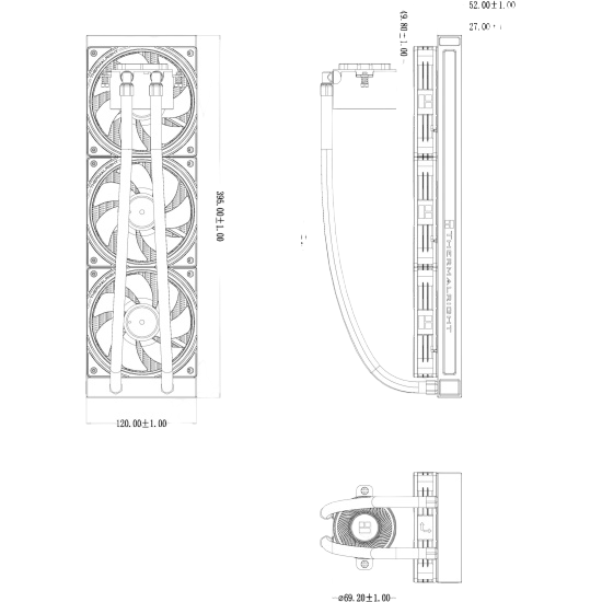 Система жидкостного охлаждения для процессора Thermalright Aqua Elite 360 V5 ARGB White (TRAE360V5AW)