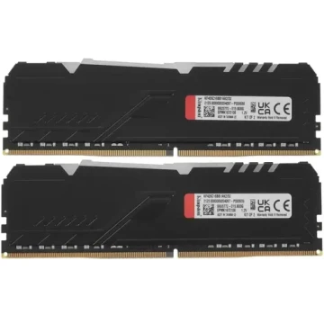 Оперативная память 32 Gb 2666 MHz Kingston FURY BEAST RGB Black (KF426C16BB1AK2/32)