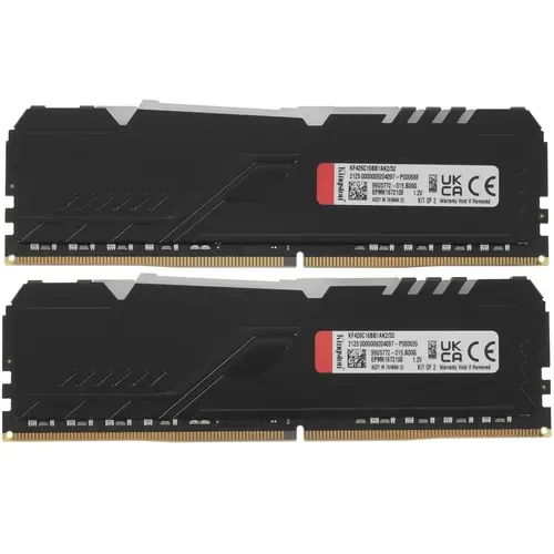 Оперативная память 32 Gb 2666 MHz Kingston FURY BEAST RGB Black (KF426C16BB1AK2/32)