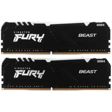 Оперативная память 16 Gb 2666 MHz Kingston FURY Beast RGB Black (KF426C16BBAK2/16)