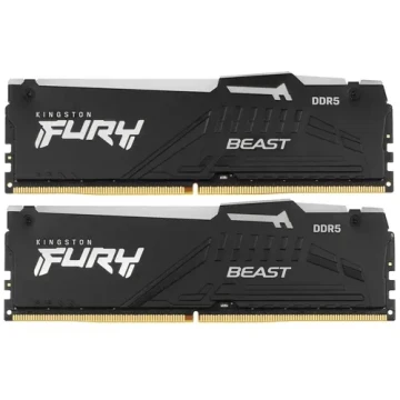 Оперативная память 64 Gb 5600 MHz Kingston FURY Beast RGB EXPO Black (KF556C36BBEAK2-64)