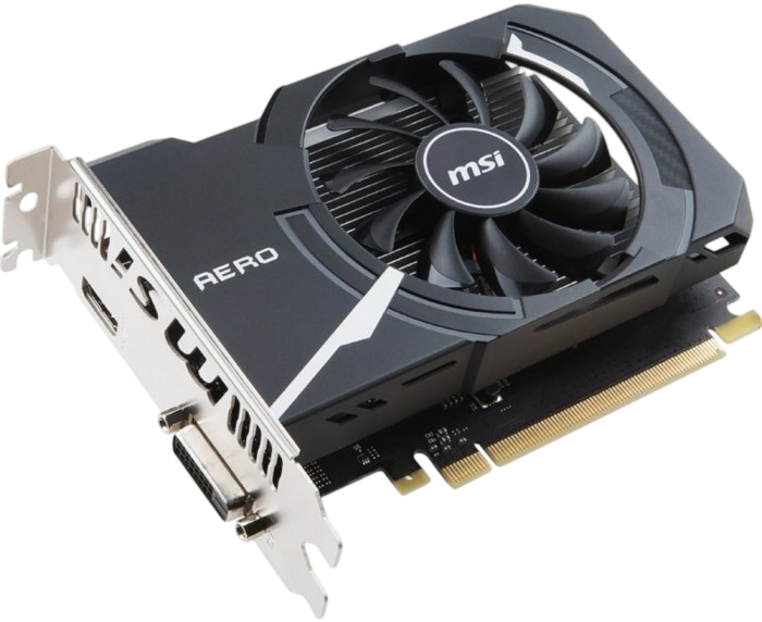 Видеокарта MSI (GT 1030 AERO ITX 2GD4 OC) GeForce GT1030 2GB AERO ITX OC