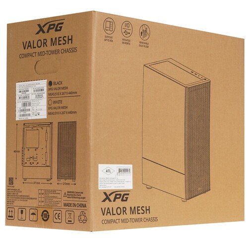 Компьютерный корпус ADATA XPG VALOR MESH TG Black (VALORMESHWOF-BKCWW)