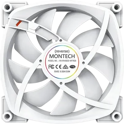 Вентилятор для корпуса Montech RX140 Reverse ARGB White (RX140W) PWM