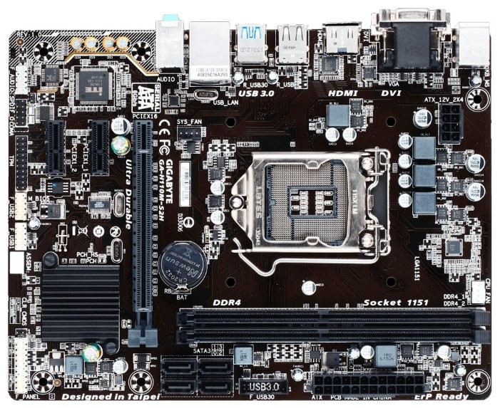 Материнская плата GIGABYTE GA-H110M-S2H