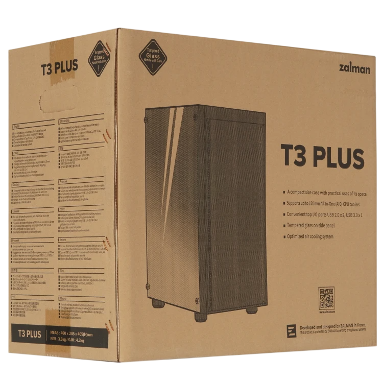 Компьютерный корпус Zalman T3 PLUS