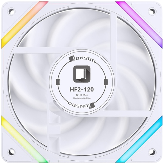 Вентилятор для корпуса JONSBO HF2-120W ARGB LED White