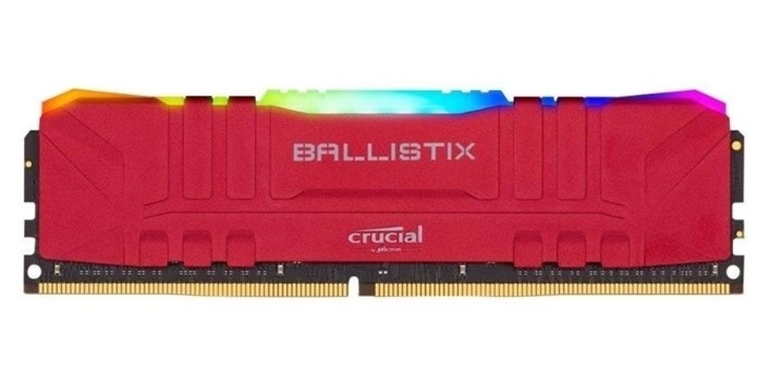 Оперативная память 8 Gb 3200 MHz CRUCIAL BALLISTIX Red RGB (BL8G32C16U4RL)
