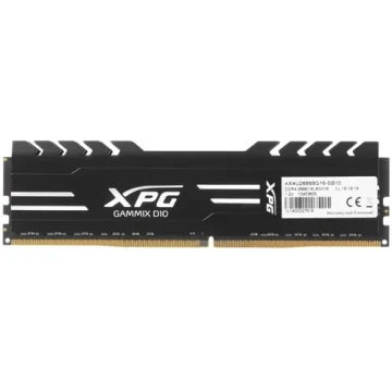 Оперативная память 8 Gb 2666 MHz ADATA XPG GAMMIX D10 Black (AX4U26668G16-SB10)