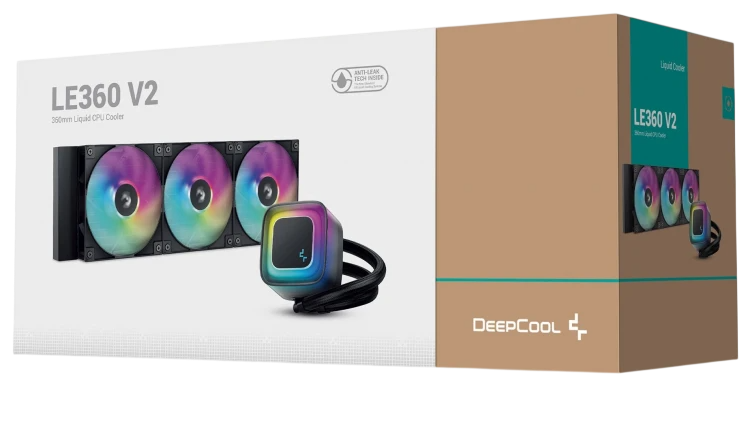 Система жидкостного охлаждения для процессора Deepcool LE360 V2 ARGB Black (R-LE360-BKAMMC-G-2)
