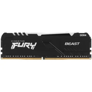 Оперативная память 16 Gb 2666 MHz Kingston FURY BEAST RGB Black (KF426C16BBA/16)