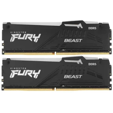 Оперативная память 64 Gb 6000 MHz Kingston FURY Beast RGB XMP (KF560C40BBAK2-64)