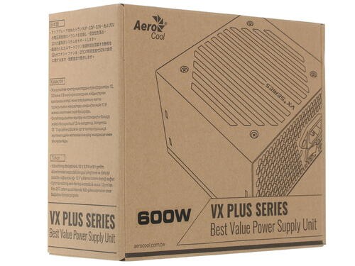 Блок питания Aerocool 600W VX-600 PLUS