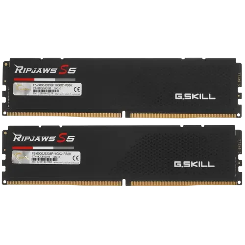 Оперативная память 32 Gb 6000 MHz G.Skill RIPJAWS S5 Black (F5-6000J3238F16GX2-RS5K)