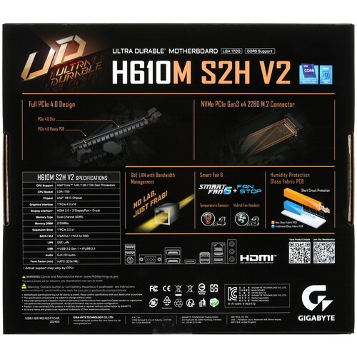 Материнская плата Gigabyte H610M S2H V2