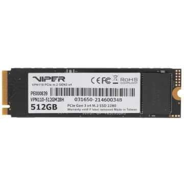 Твердотельный накопитель Patriot 512 Gb VIPER VPN110-512GM28H