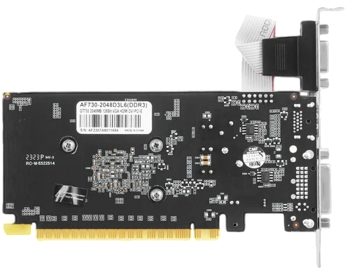Видеокарта AFox (AF730-2048D3L6) GeForce GT 730 2GB
