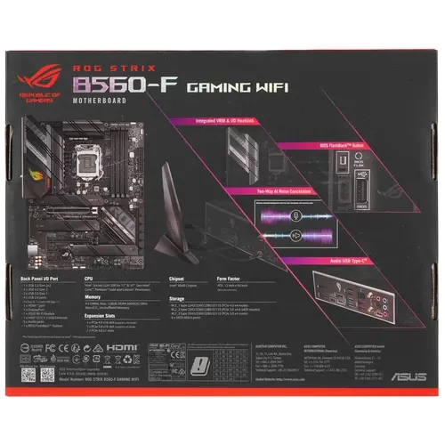 Материнская плата ASUS ROG STRIX B560-F GAMING WIFI 90MB16J0-M0EAY1
