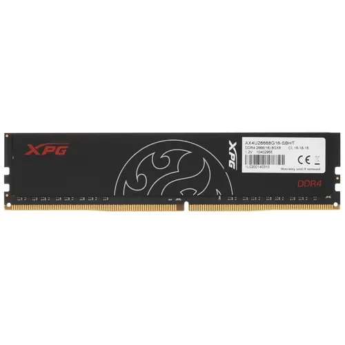 Оперативная память 8 Gb 2666 MHz ADATA XPG HUNTER Black (AX4U26668G16-SBHT)