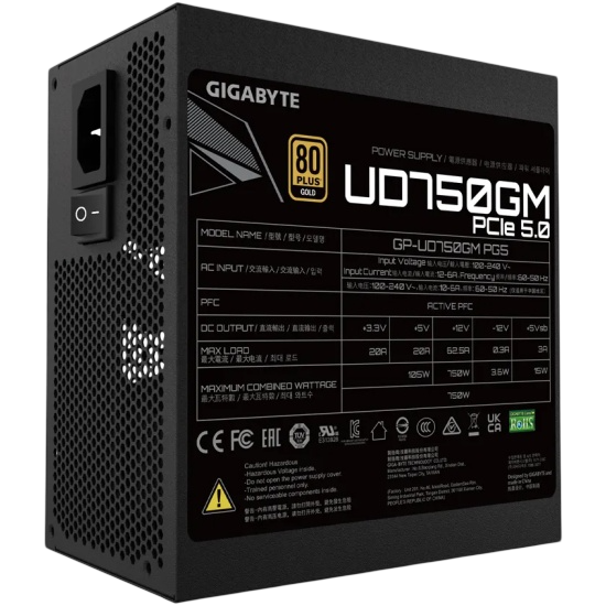 Блок питания Gigabyte 750W (GP-UD750GM PG5 V2)