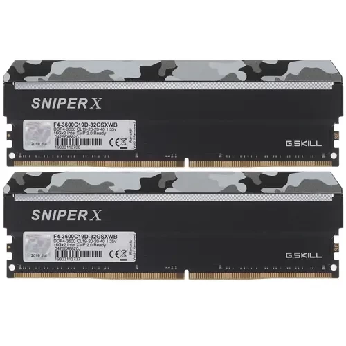 Оперативная память 32 Gb 3600 MHz G.Skill SNIPER X (F4-3600C19D-32GSXWB)