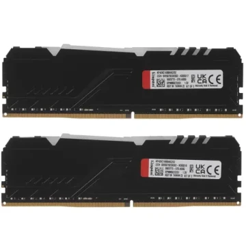Оперативная память 32 Gb 2666 MHz Kingston FURY BEAST RGB Black (KF426C16BBAK2/32)