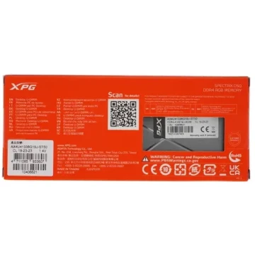 Оперативная память 8 Gb 4133 MHz ADATA XPG SPECTRIX D50 Gray (AX4U41338G19J-ST50)