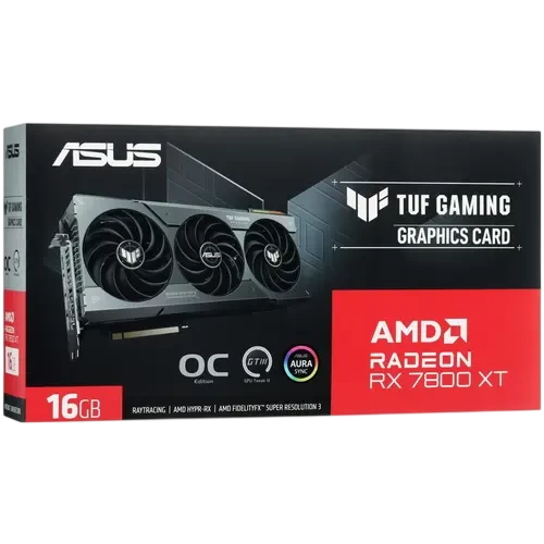 Видеокарта ASUS (TUF-RX7800XT-O16G-OG-GAMING) Radeon RX 7800 XT 16GB TUF GAMING OC 90YV0K70-M0NA00