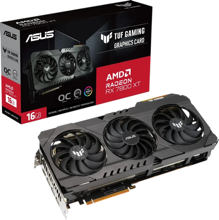 Видеокарта ASUS (TUF-RX7800XT-O16G-OG-GAMING) Radeon RX 7800 XT 16GB TUF GAMING OC 90YV0K70-M0NA00
