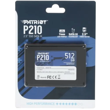 Твердотельный накопитель Patriot 512 Gb P210 (P210S512G25)