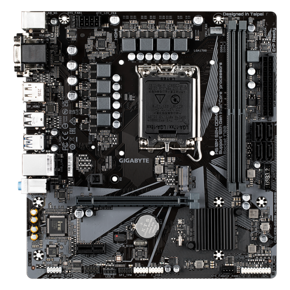 Материнская плата Gigabyte H610M S2H DDR4 OEM