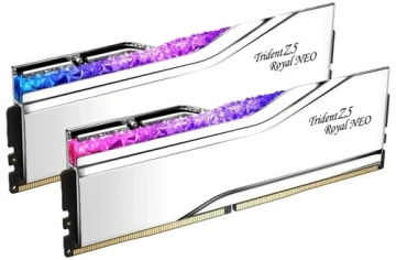 Оперативная память 32 Gb 6000 MHz G.Skill TRIDENT Z5 ROYAL RGB Silver (F5-6000J2636H16GX2-TR5NS)