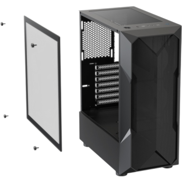 Компьютерный корпус XASTRA A304 4ARGB-C6 TG Black (A304-4FC12A-C6)
