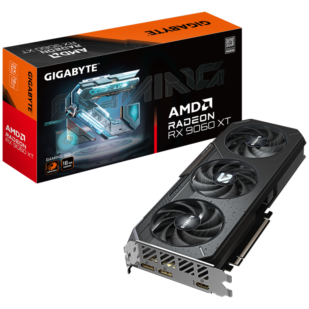 Видеокарта Gigabyte (GV-R9060XTGAMING-16GD) Radeon RX 9060 XT 16GB GAMING