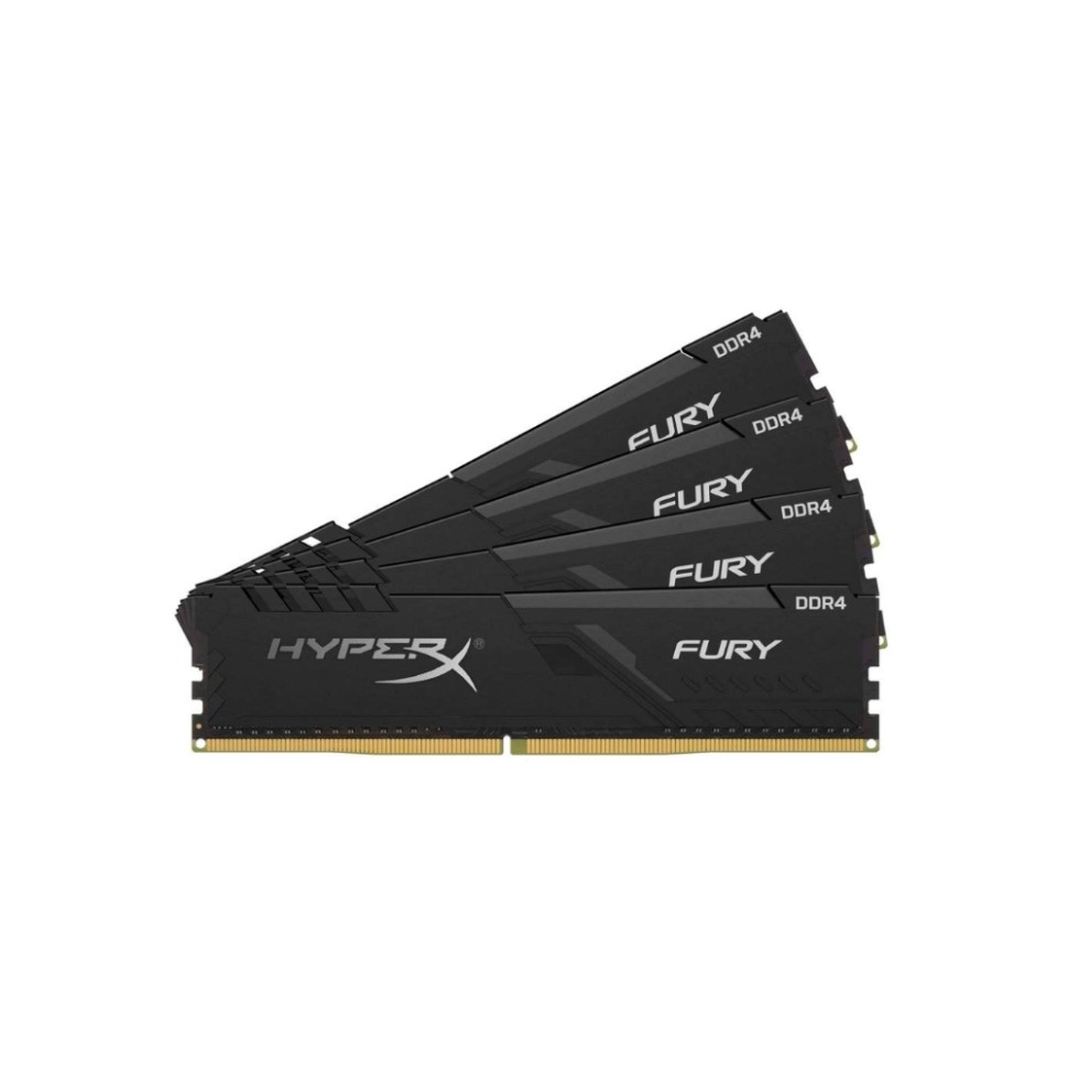 Оперативная память 32 Gb 3200 MHz Kingston HYPERX FURY Black (HX432C16FB3K4/32)