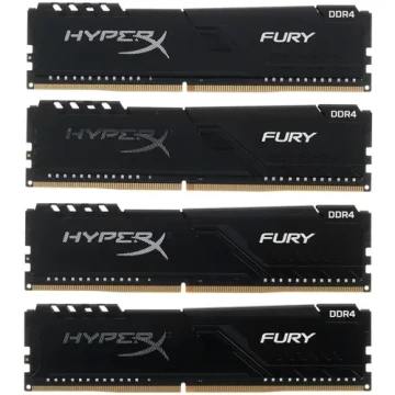 Оперативная память 32 Gb 3200 MHz Kingston HYPERX FURY Black (HX432C16FB3K4/32)